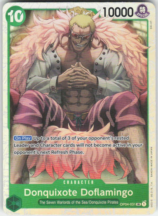 Donquixote Doflamingo (031) SR Kingdoms of Intrigue OP04-031 NM
