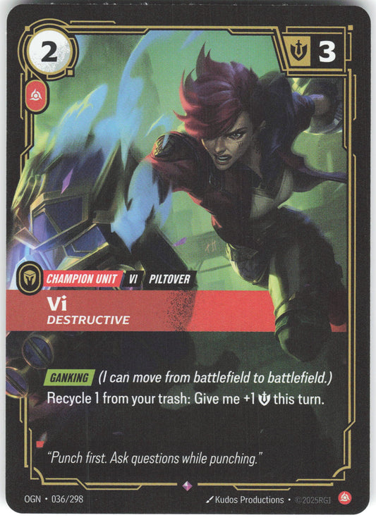 Vi - Destructive Rare Origins 036/298 NM