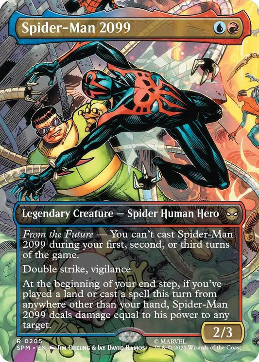 Spider-Man 2099 (0205) (Borderless) 205 Foil Rare Marvel's Spider-Man NM/M