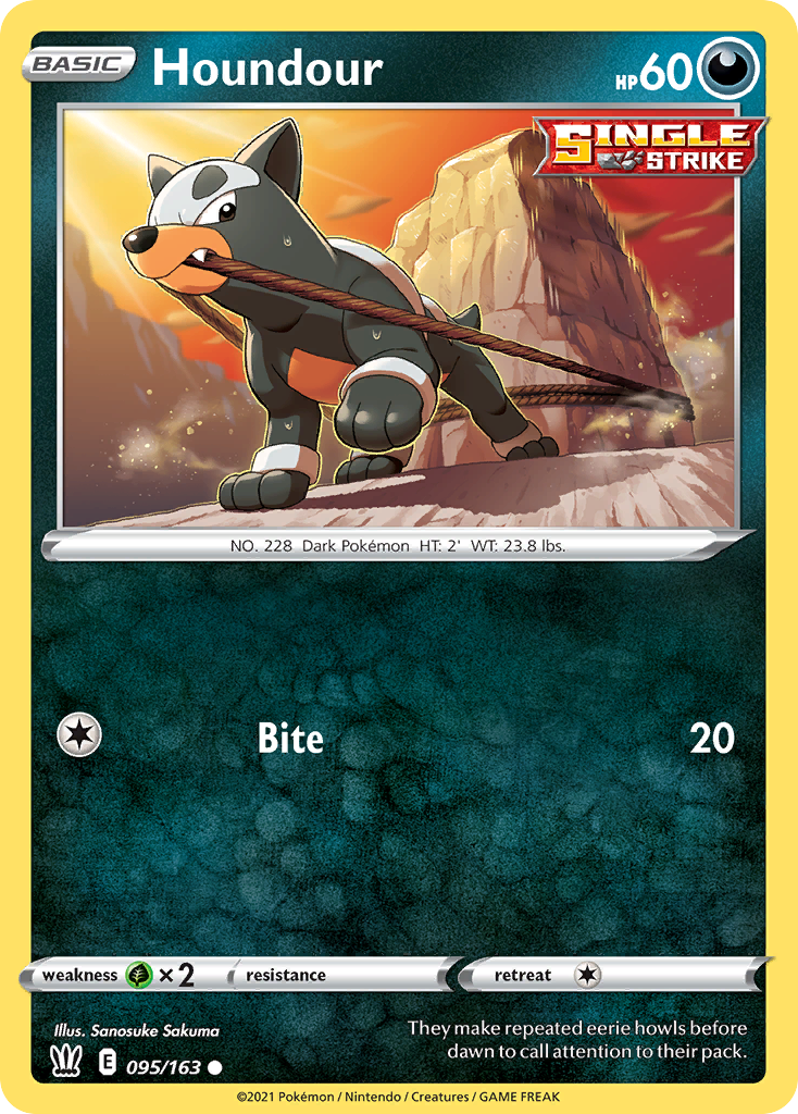 Houndour 095/163 Common Reverse Holo Battle Styles NM/LP
