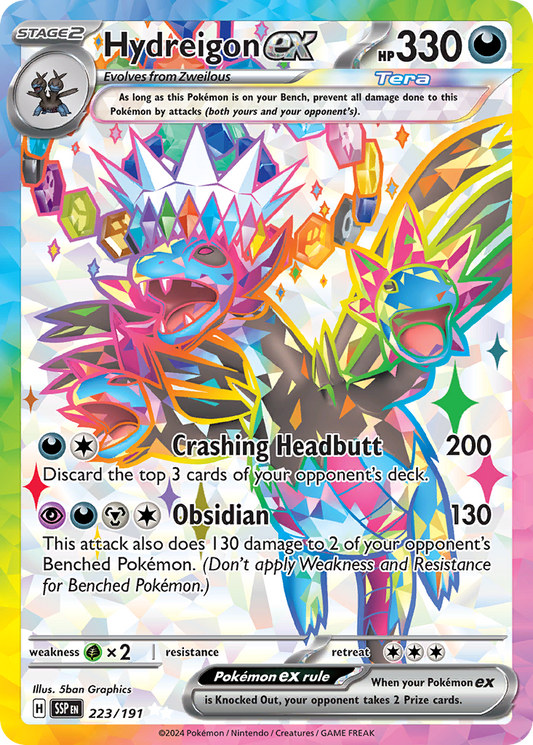 Hydreigon ex 223/191 Ultra Rare Surging Sparks NM/M