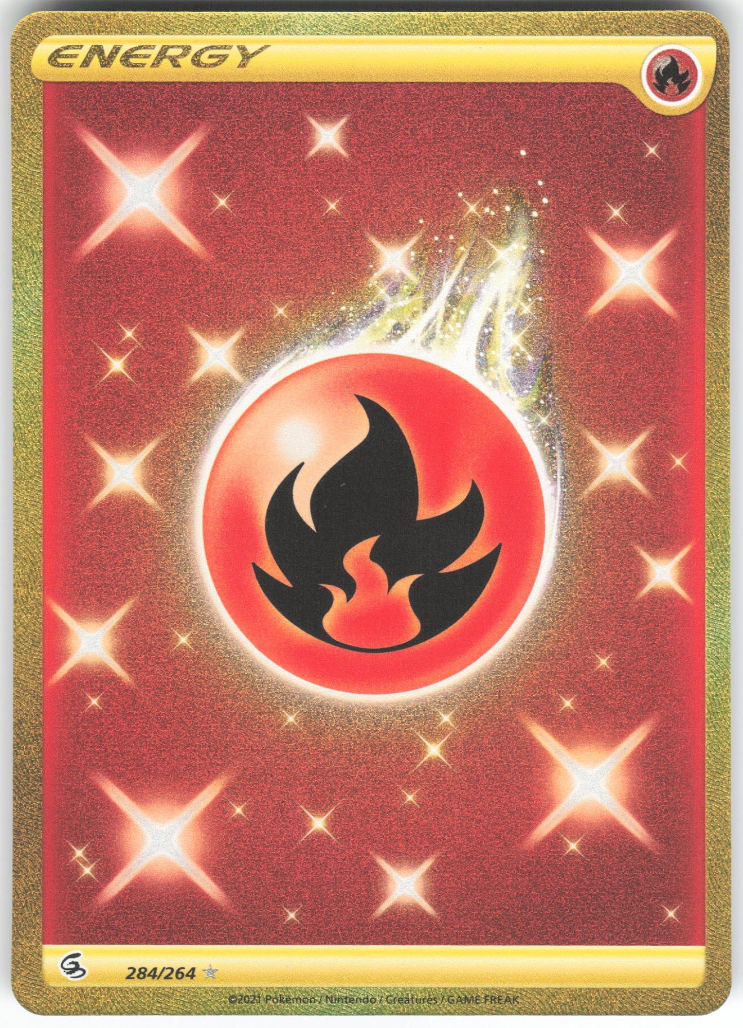 Fire Energy (Secret) Secret Rare SWSH08: Fusion Strike 284/264 NM