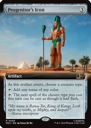 Progenitor's Icon (Extended Art) 449 Rare Commander: Marvel Super Heroes NM/M