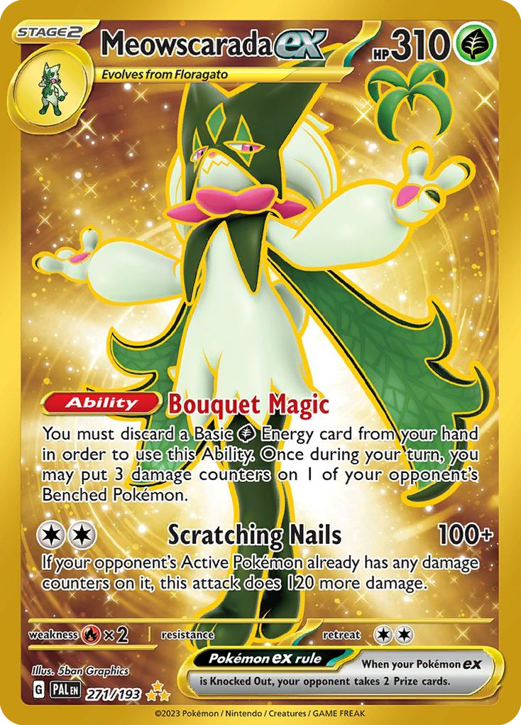Meowscarada ex 271/193 Hyper Rare Paldea Evolved NM/M