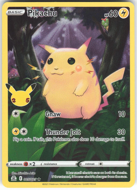 Pikachu 005/025 Rare Celebrations Holo LP