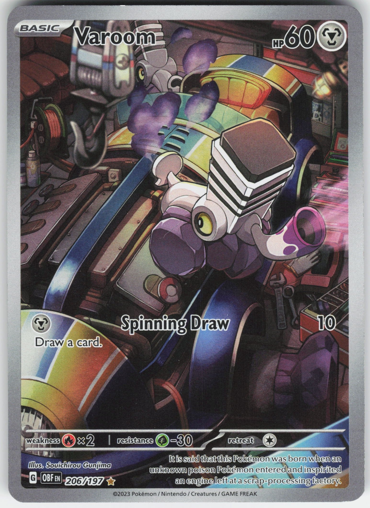 Varoom - Illustration Rare SV03: Obsidian Flames 206/197 NM