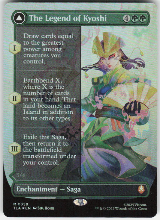 The Legend of Kyoshi (Borderless Foil) M Avatar: The Last Airbender 358 NM