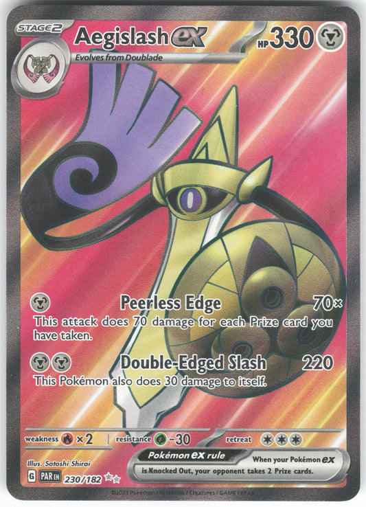 Aegislash ex - Ultra Rare SV04: Paradox Rift 230/182 NM