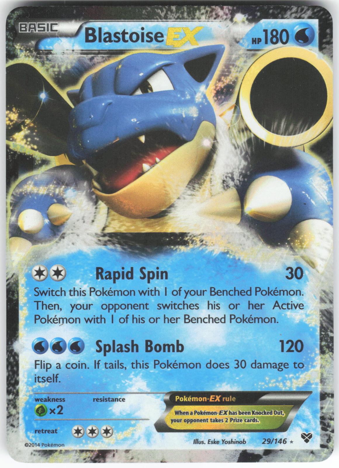 Blastoise EX 29/146 EX Rare XY Holo LP