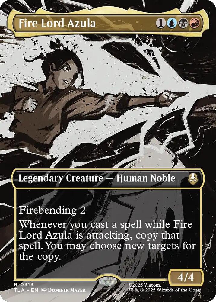 Fire Lord Azula (0313) (Borderless) 313 Avatar: The Last Airbender Foil NM/M