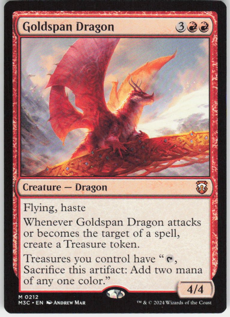 Goldspan Dragon M Commander: Modern Horizons 3 212 NM