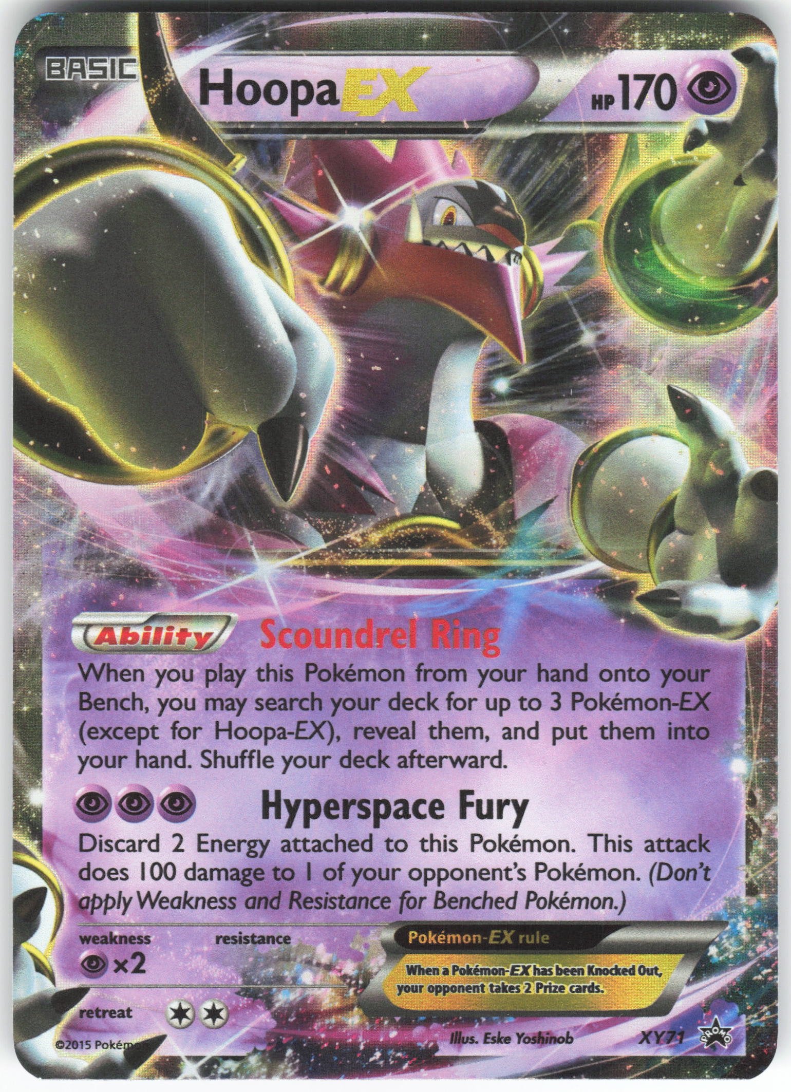Hoopa EX Promo XY Promos XY71 LP