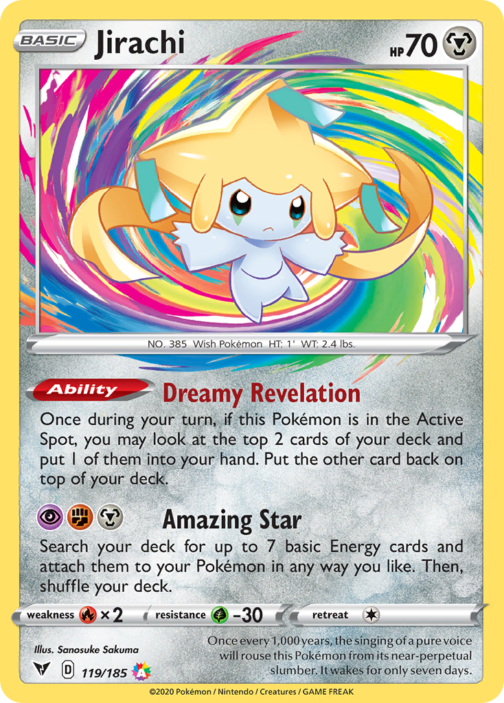 Jirachi 119/185 Amazing Rare Vivid Voltage NM/M