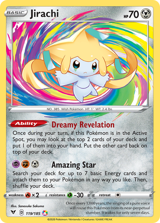 Jirachi 119/185 Amazing Rare Vivid Voltage NM/M