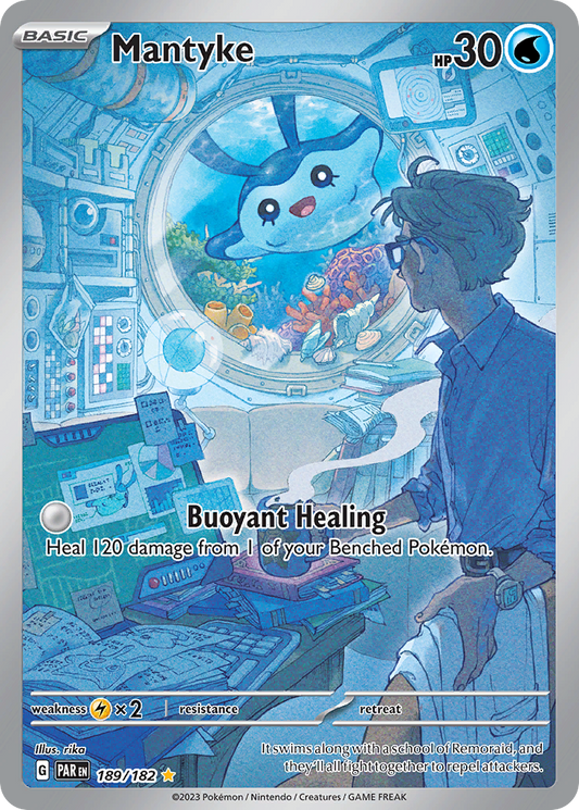 Mantyke 189/182 Illustration Rare Paradox Rift NM/M
