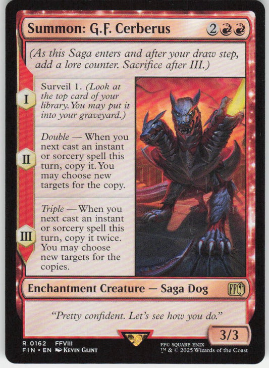 Summon: G.F. Cerberus R FINAL FANTASY 162 NM