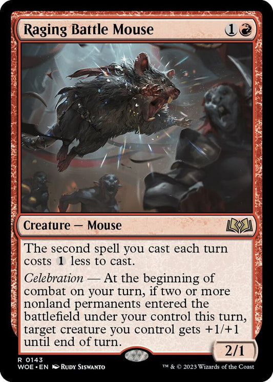 Raging Battle Mouse 143 Rare Wilds of Eldraine NM/M