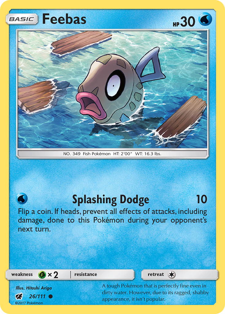 Feebas 26/111 Common Crimson Invasion NM/LP