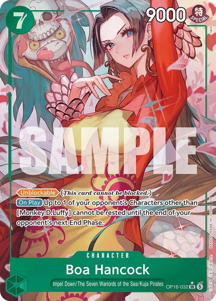 Boa Hancock (Alternate Art) OP16-032 Super Rare The Time of Battle NM/M