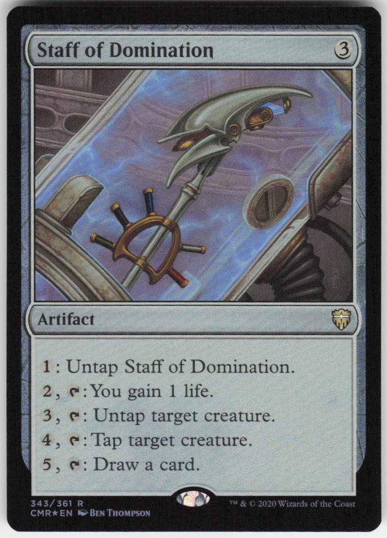 Staff of Domination R Commander Legends 343 NM