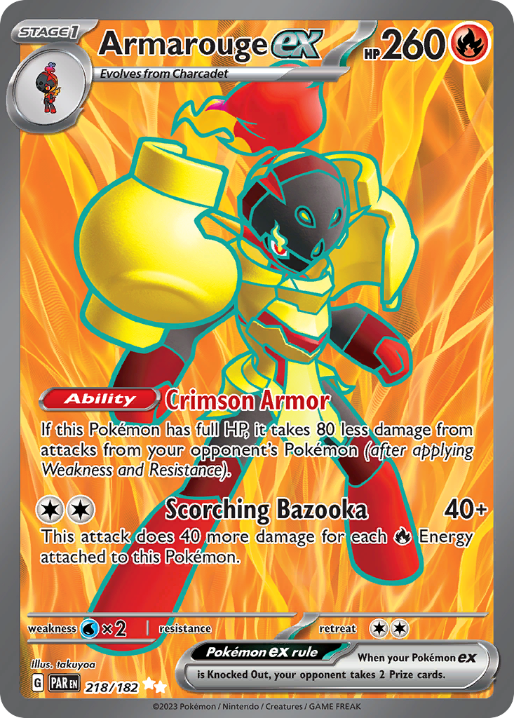 Armarouge ex 218/182 Ultra Rare Paradox Rift NM/M