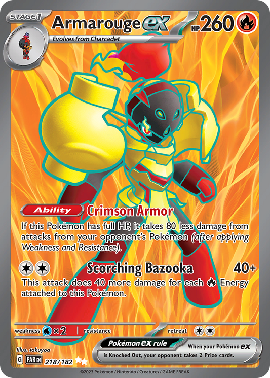 Armarouge ex 218/182 Ultra Rare Paradox Rift NM/M