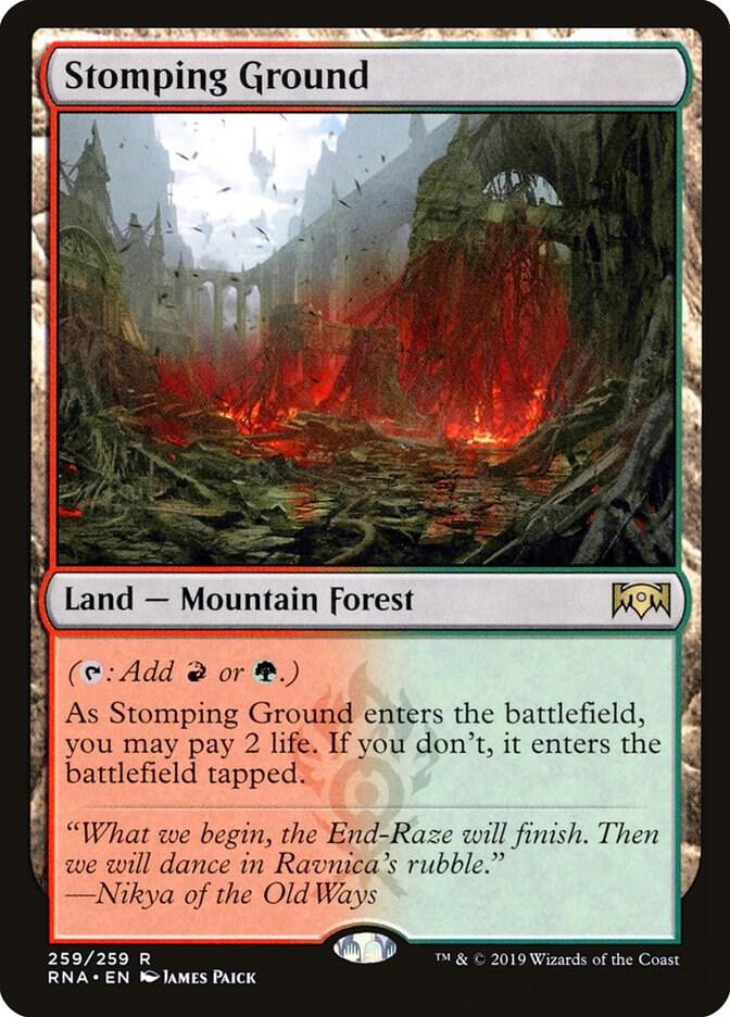 Stomping Ground 259 Rare Ravnica Allegiance NM/M