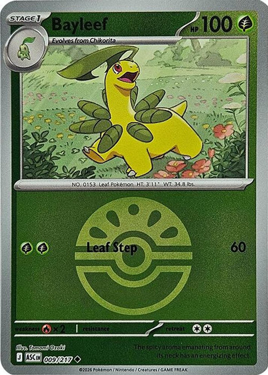Bayleef (Friend Ball) 009/217 Uncommon Reverse Holo Ascended Heroes NM/M
