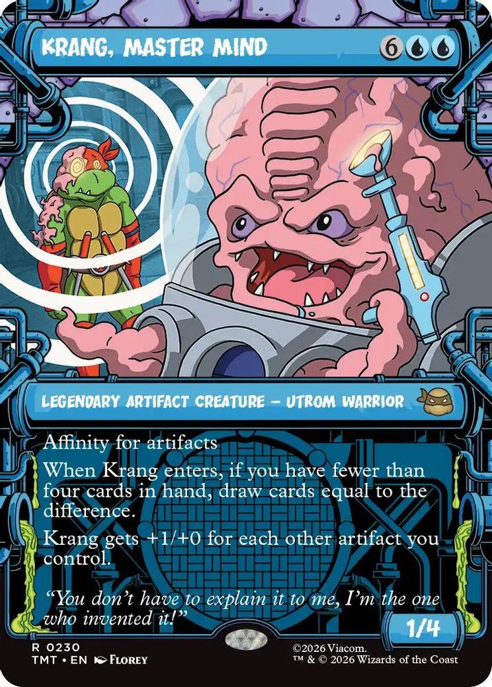 Krang, Master Mind (Showcase) 0230 Rare Teenage Mutant Ninja Turtles NM/M