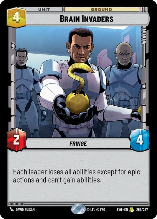 Brain Invaders 255/257 Rare Foil Twilight of the Republic NM/M