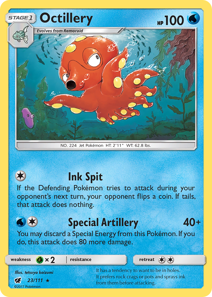 Octillery 23/111 Rare Crimson Invasion NM/LP