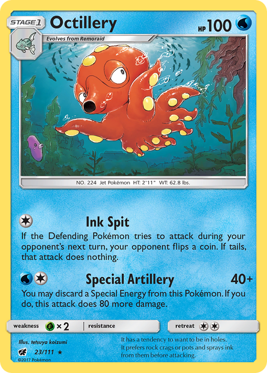 Octillery 23/111 Rare Crimson Invasion NM/LP