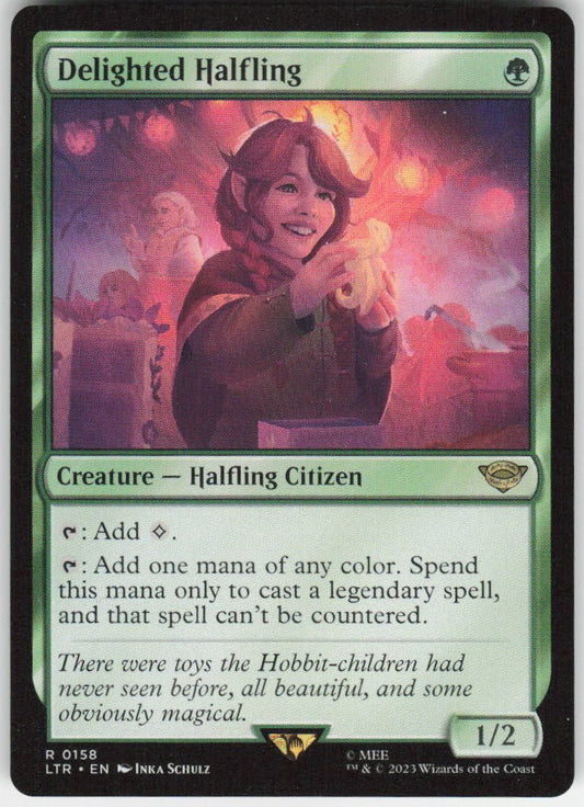 Delighted Halfling R Universes Beyond: The Lord of the Rings: Tales of Middle-earth 158 NM