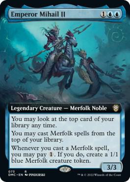 Emperor Mihail II (Extended Art) 73 Rare Commander: Dominaria United NM/M