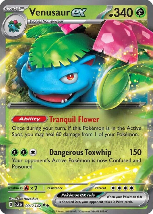 Venusaur ex 1/142 Double Rare Stellar Crown NM/M