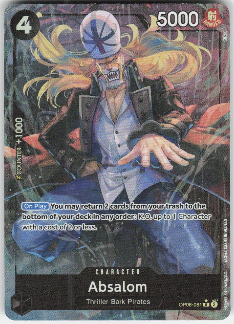 Absalom (Alternate Art) R Wings of the Captain OP06-081 NM