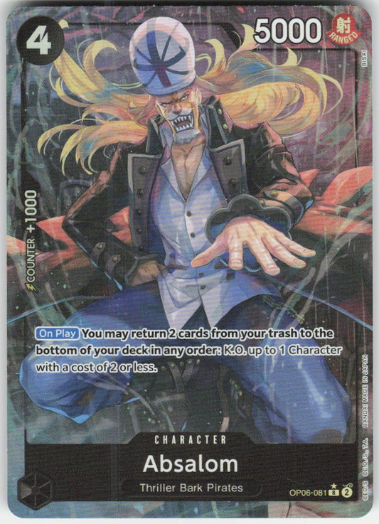 Absalom (Alternate Art) R Wings of the Captain OP06-081 NM