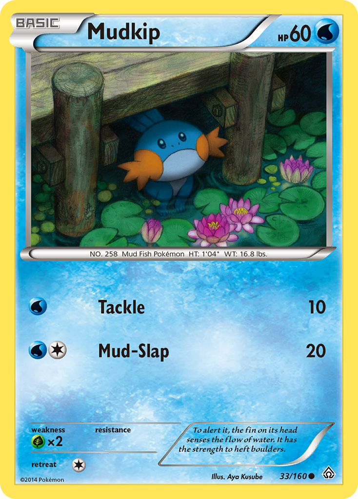 Mudkip 33/160 Common Primal Clash NM/LP