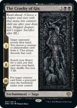 The Cruelty of Gix 87 Rare Dominaria United NM/M