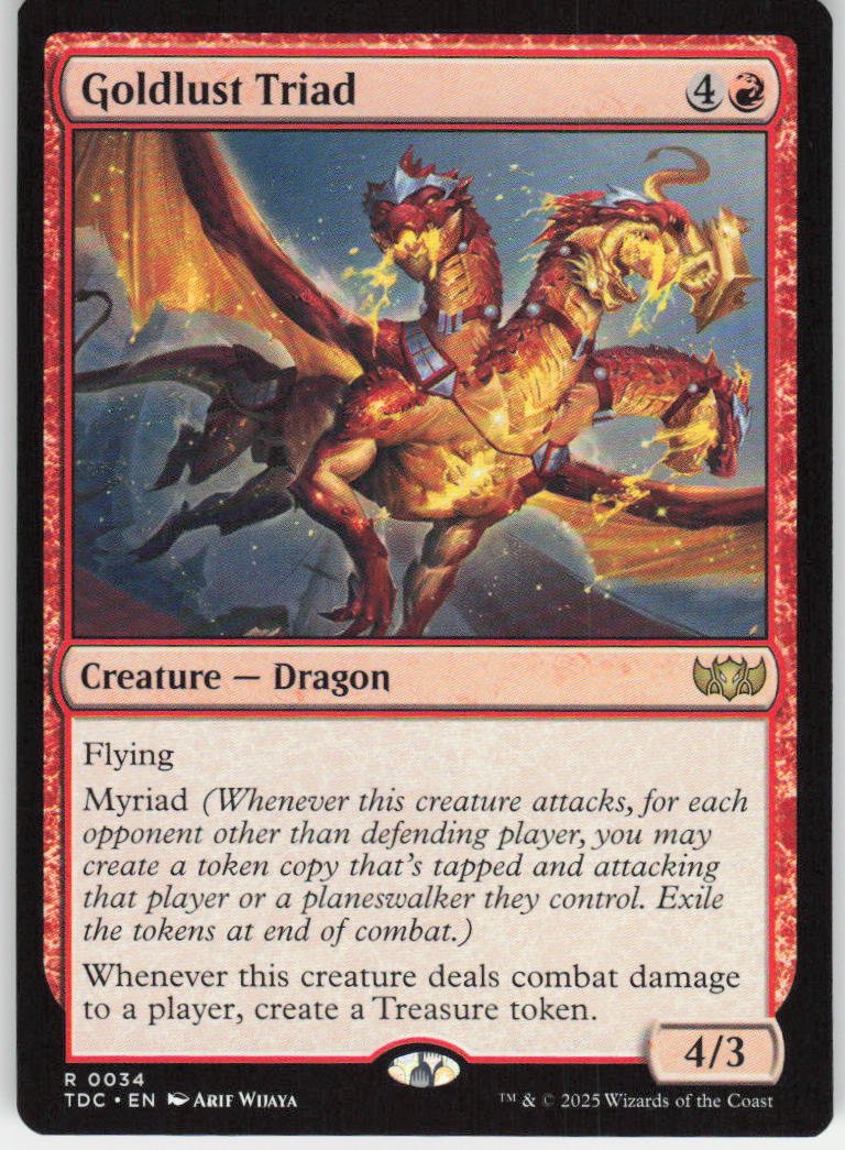 Goldlust Triad R Commander: Tarkir: Dragonstorm 34 NM