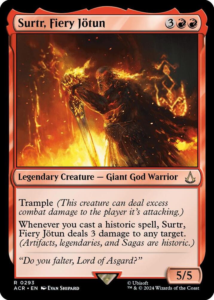 Surtr, Fiery JÃ¶tun 293 Rare Universes Beyond: Assassin's Creed NM/M