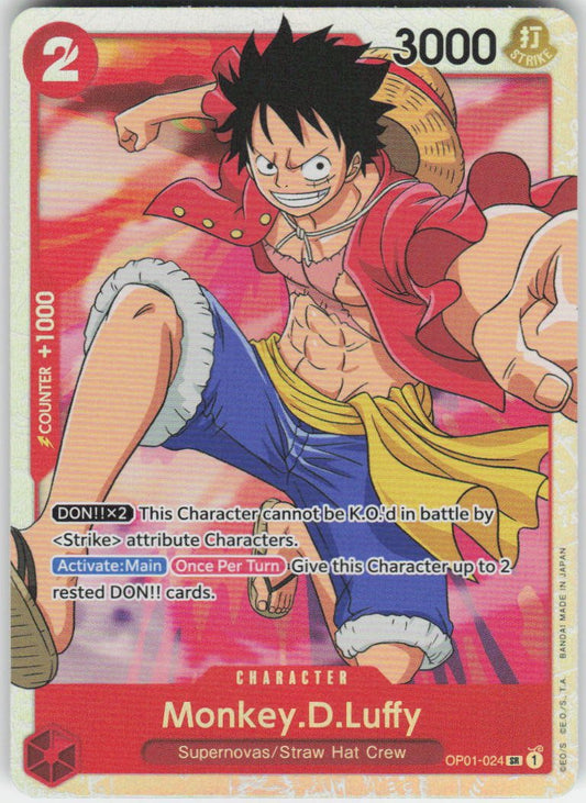 Monkey.D.Luffy (024) SR Romance Dawn OP01-024 NM