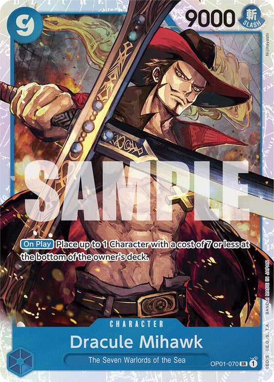 Dracule Mihawk (Reprint) OP01-070 Super Rare Premium Booster -The Best- NM/M