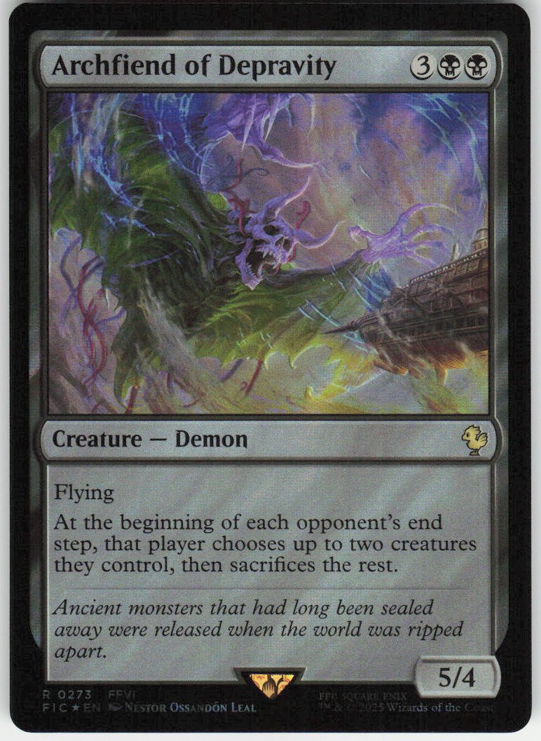 Archfiend of Depravity (Surge Foil) R Commander: FINAL FANTASY 273 NM