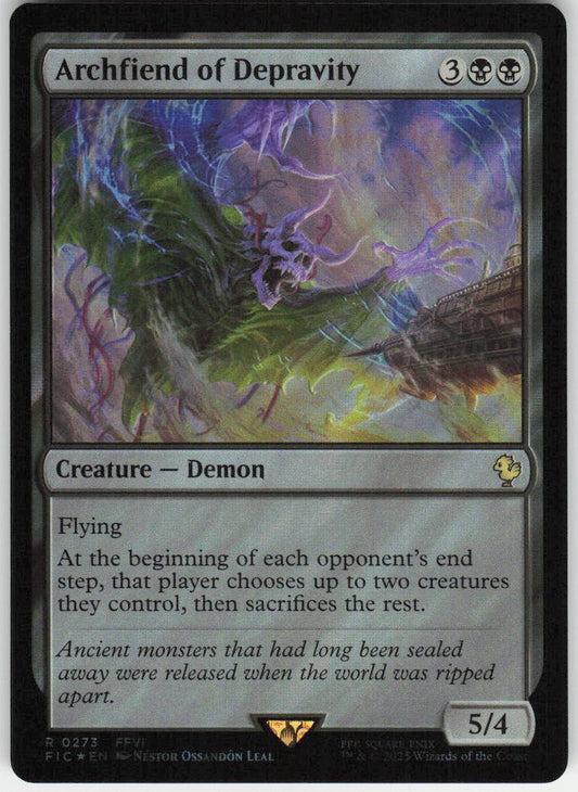 Archfiend of Depravity (Surge Foil) R Commander: FINAL FANTASY 273 NM