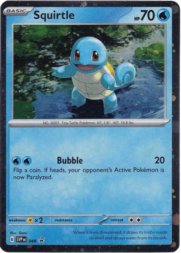 Squirtle (Cosmos Holo) 048 Promo Scarlet & Violet Promo NM/M