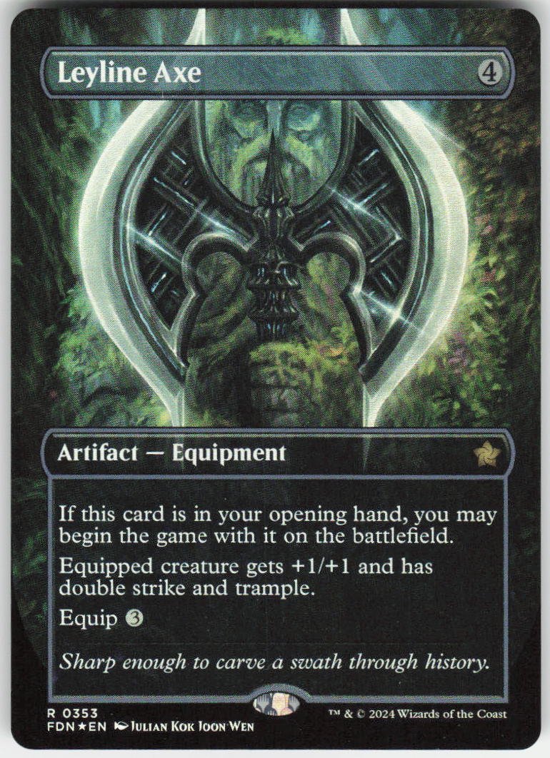 Leyline Axe (Borderless) R Foundations 353 NM