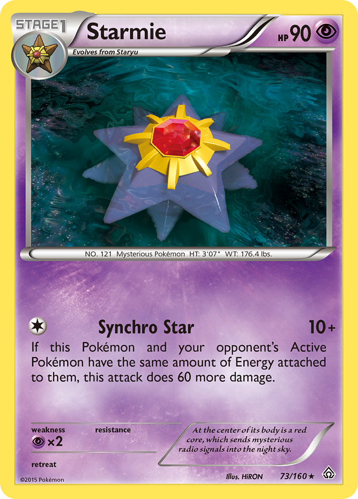 Starmie 73/160 Rare Reverse Holo Primal Clash NM/LP