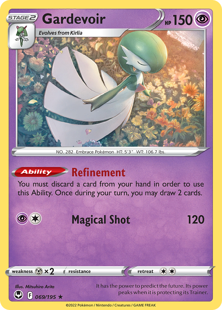 Gardevoir 069/195 Rare Silver Tempest NM/M