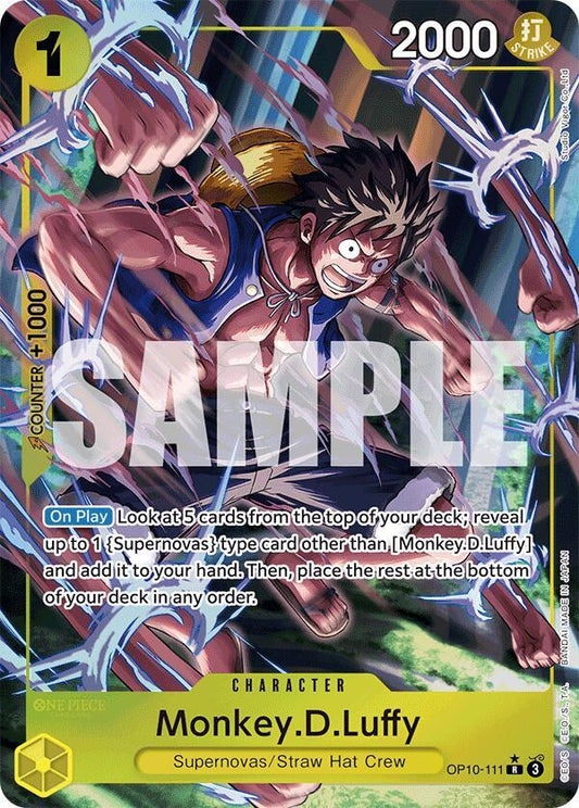 Monkey.D.Luffy (111) (Parallel) OP10-111 Rare Royal Blood NM/M